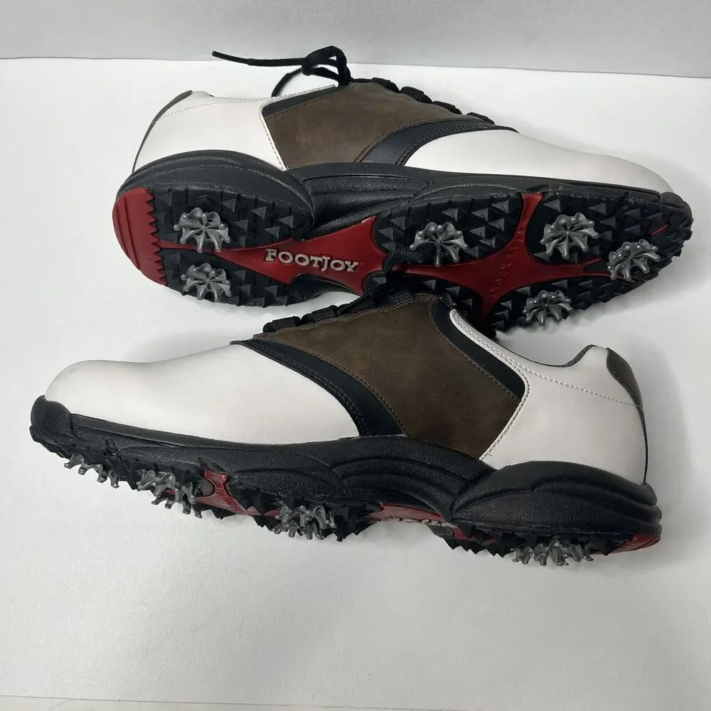 FootJoy White Black Brown GreenJoys Golf Spiked Shoes